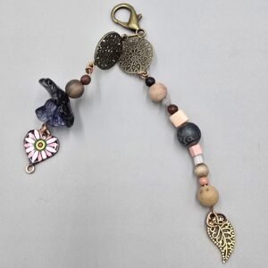 Boho Harmony Bag Charm – Grounded Earth & Midnight Sky