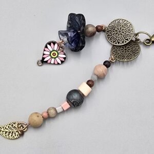 Boho Harmony Bag Charm – Grounded Earth & Midnight Sky