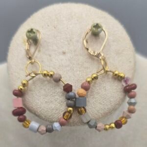 Hoop Earrings – Autumn Tones