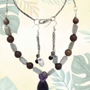 Aquamarine & Amethyst Set